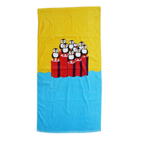 Puffins Gone Wild | Beach Towel