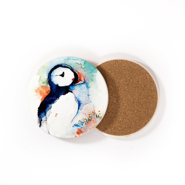 Puffin Summer | Ceramic Coaster
