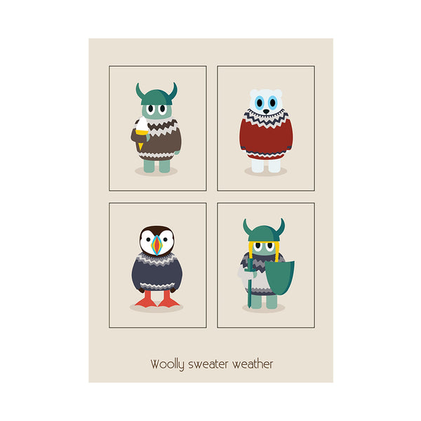 Woolly Sweater Weather | Postcard