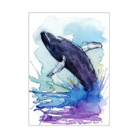 Whale dancing | Postcard